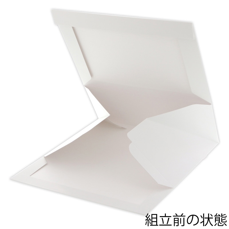 HEIKO 箱 サイドオープンケーキ箱 5号 白 ケーキ10個用 10枚/袋