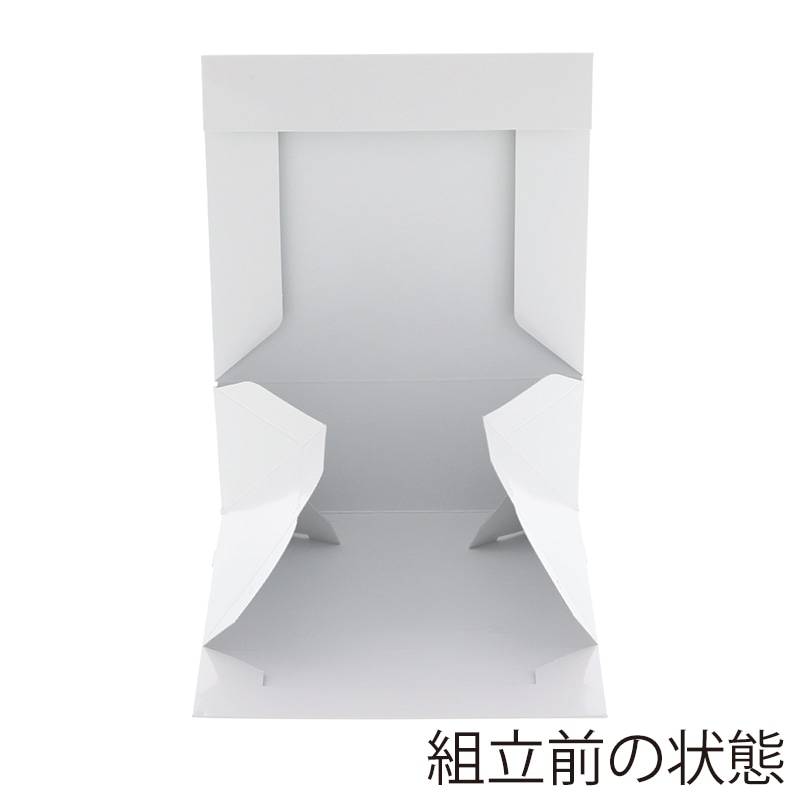 ケーキ箱 PC-カラー65 4号 ホワイト 10枚/袋 004260103 包装用品・店舗