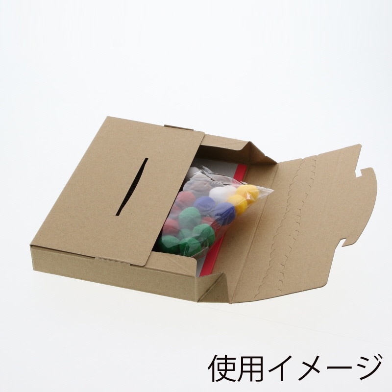 HEIKO 箱 ラクポスBOX 195-30 クラフト 10枚/袋 002123025 包装