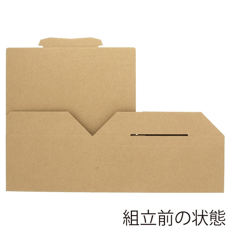 HEIKO 箱 ダンボール テープレス式 B5用-120 無地 20枚/箱 002123101