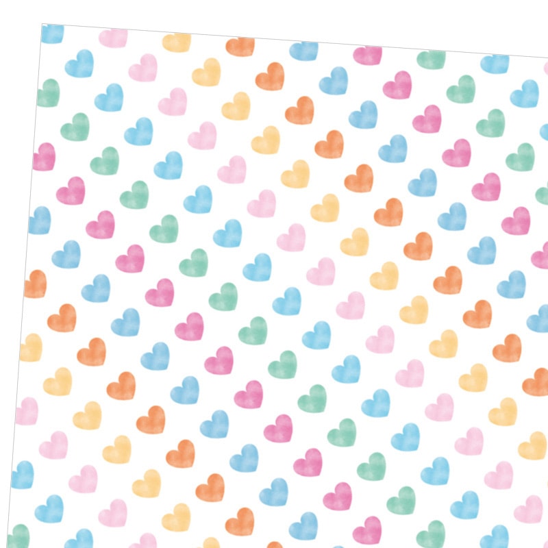 HEIKO 包装紙 半才 ハートドロップ 50枚/袋