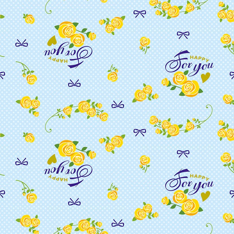 HEIKO 包装紙 半才 ハッピーローズ 50枚/袋