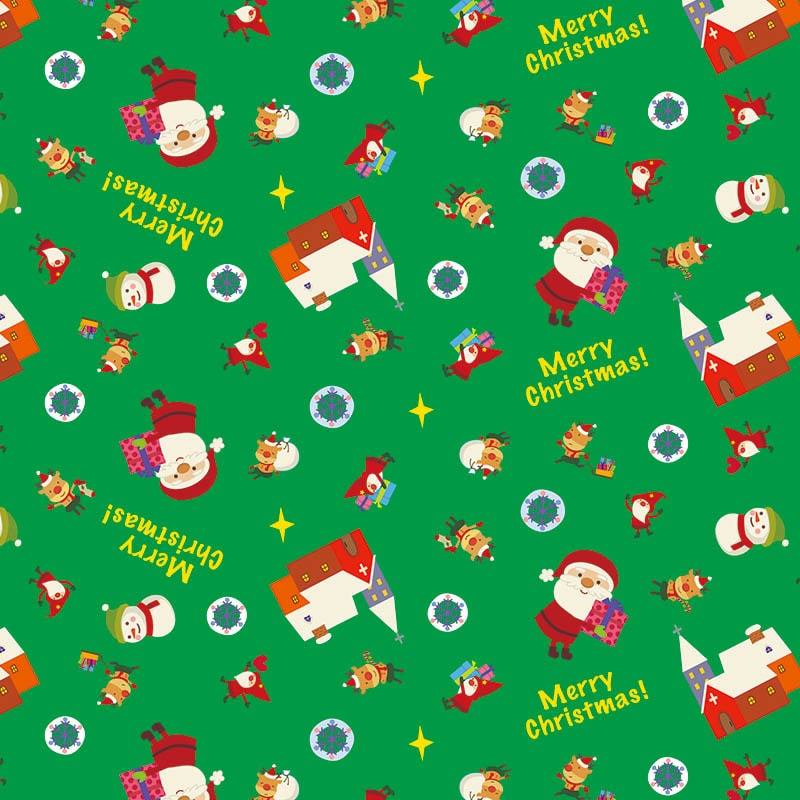 HEIKO クリスマス包装紙 全判 サンタの贈り物G 50枚/袋