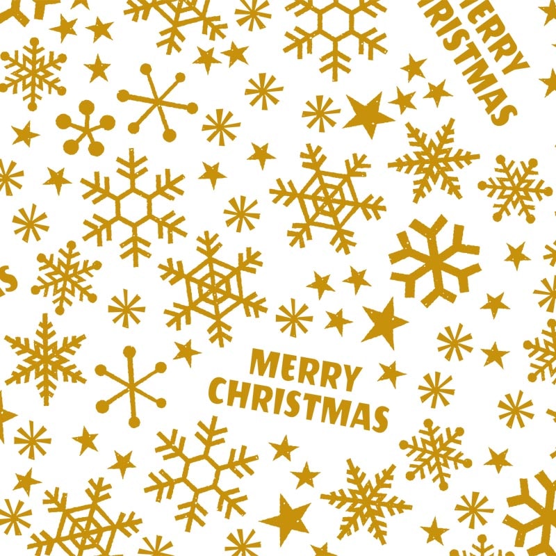 HEIKO クリスマス包装紙 半才 グリッタークリスマス 50枚/袋