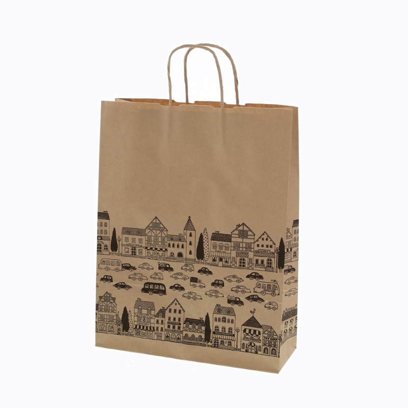 HEIKO 紙袋 25チャームバッグ 25CB 2才 ニュータウンB 50枚/袋