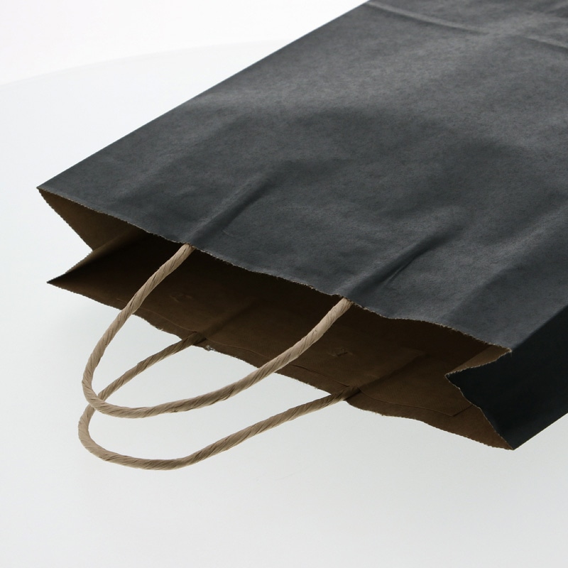 HEIKO 紙袋 25チャームバッグ 25CB MS1 未晒 黒C 50枚/袋