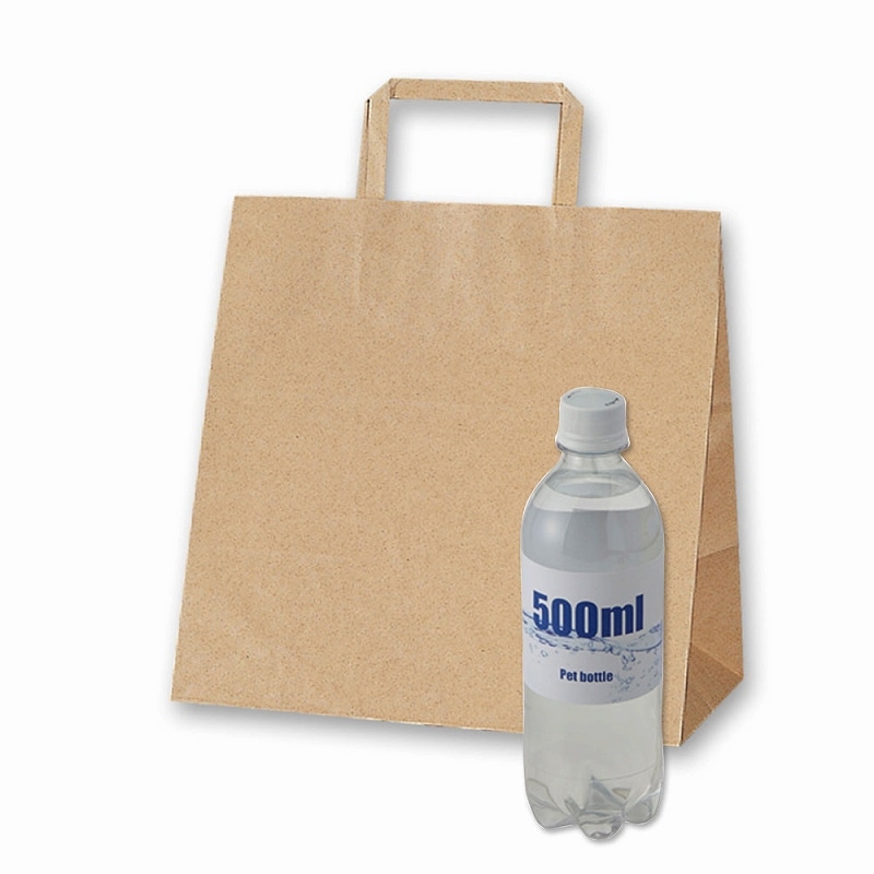 HEIKO 紙袋 H25チャームバッグ E(平手) 未晒無地 50枚/袋