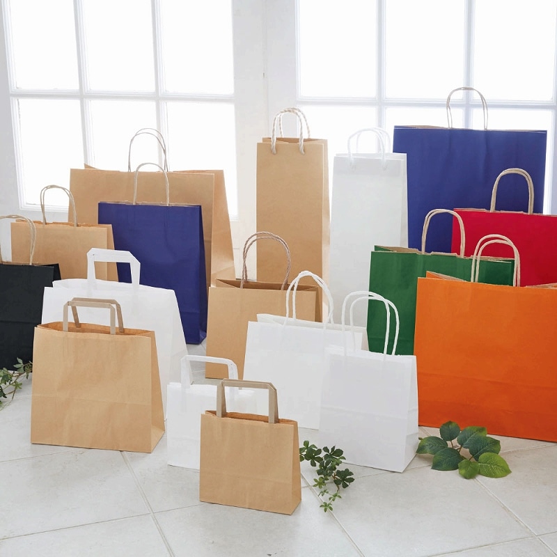 HEIKO 紙袋 H25チャームバッグ E(平手) 未晒無地 50枚/袋