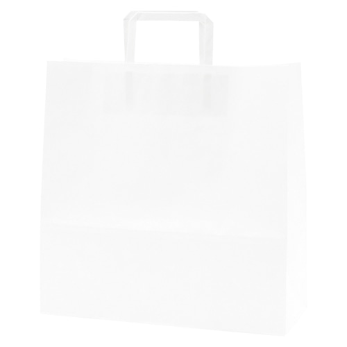 HEIKO 紙袋 H25チャームバッグ 3才(平手) 晒白無地 50枚/袋