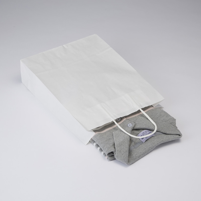 HEIKO 紙袋 25チャームバッグ 25CB MS1 晒白無地 50枚/袋 003276011