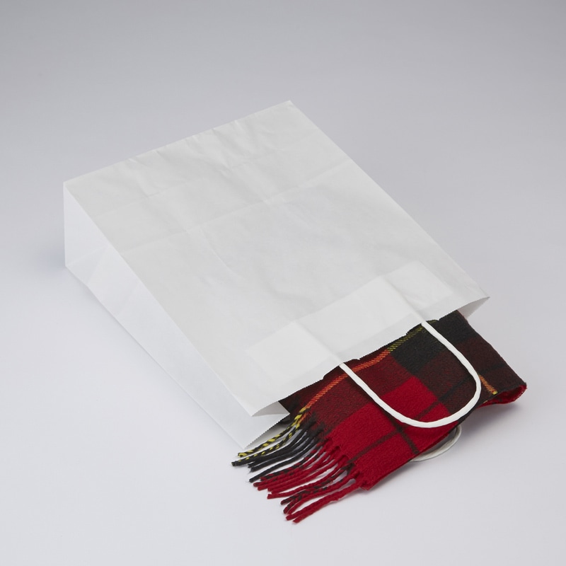 HEIKO 紙袋 25チャームバッグ 25CB S 晒白無地 50枚/袋