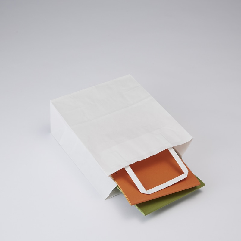 紙袋 M-11WP 無地窓付角底袋/ワイヤー付 1袋(50枚) HEADS(ヘッズ