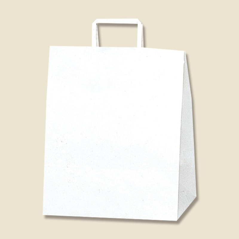 HEIKO 紙袋 H25チャームバッグ W2(平手) 晒白無地 50枚/袋