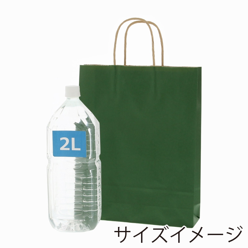 HEIKO 紙袋 25チャームバッグ 25CB MS1 未晒 グリーンC 50枚/袋