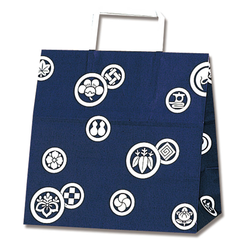 HEIKO 紙袋 H25チャームバッグ E(平手) 紋所 50枚/袋 003274002 包装