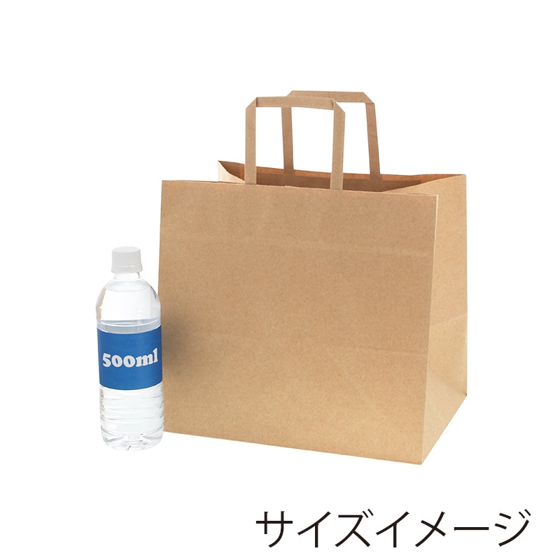 SWAN 紙袋 Nフラットチャームバッグ 300-1(平手) 未晒無地 50枚