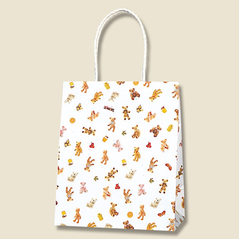 HEIKO 紙袋 Pスムースバッグ 22-12 プチベア 25枚/袋