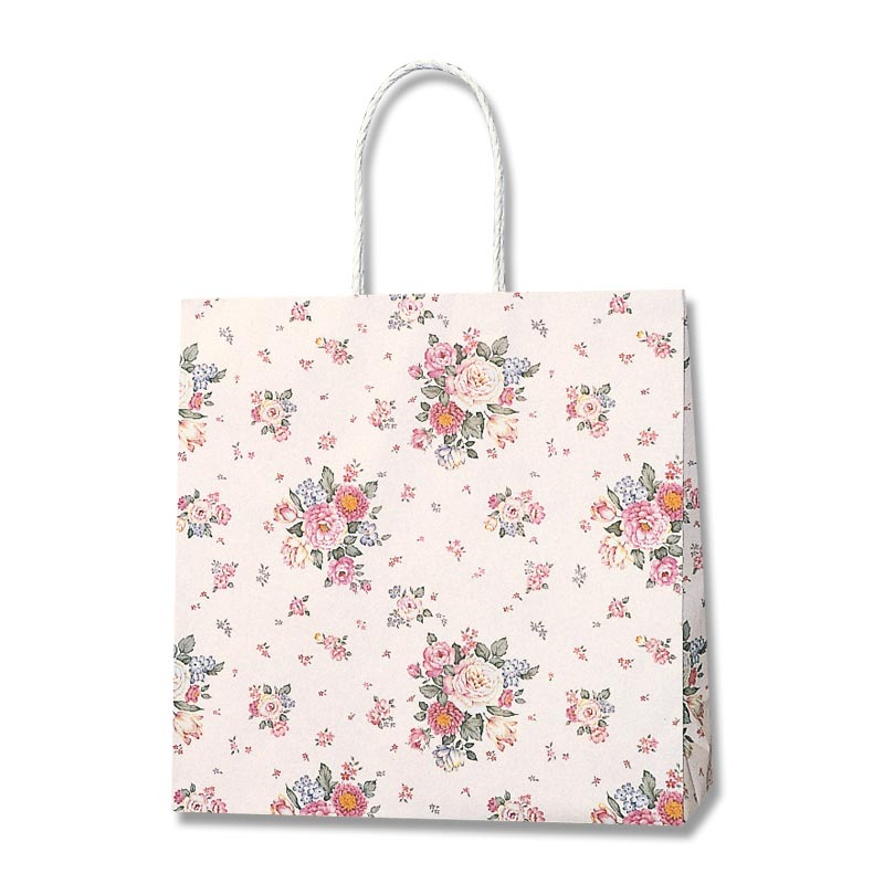 HEIKO 紙袋 Pスムースバッグ 3才 ローズブーケ 25枚/袋