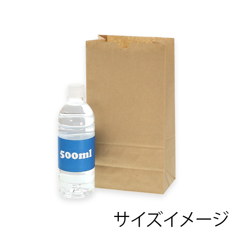HEIKO 紙袋 角底袋 No.6 未晒無地 100枚/袋 004010600 包装用品