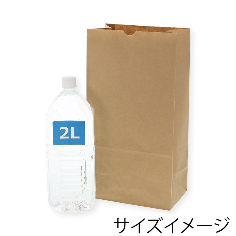 HEIKO 紙袋 角底袋 No.20 未晒無地 100枚/袋 004012000 包装用品