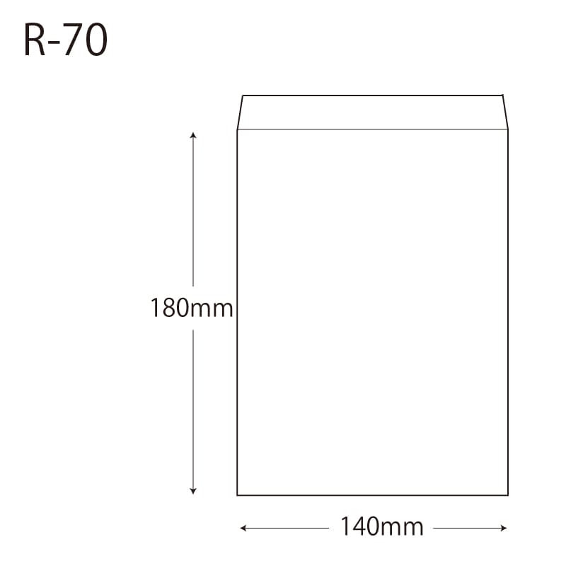 小柄袋、李白図 HEIKO 紙袋 柄小袋 Rタイプ R-70 マイホーム 200枚/袋 006521200