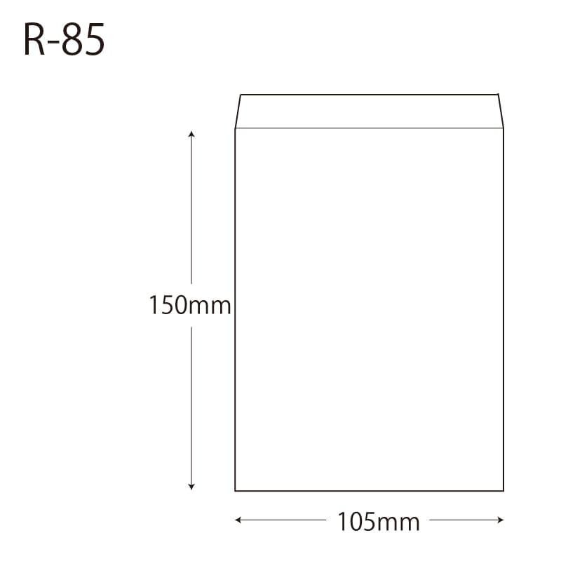 HEIKO 紙袋 柄小袋 Rタイプ R-85 筋入無地赤 200枚/袋 006527002