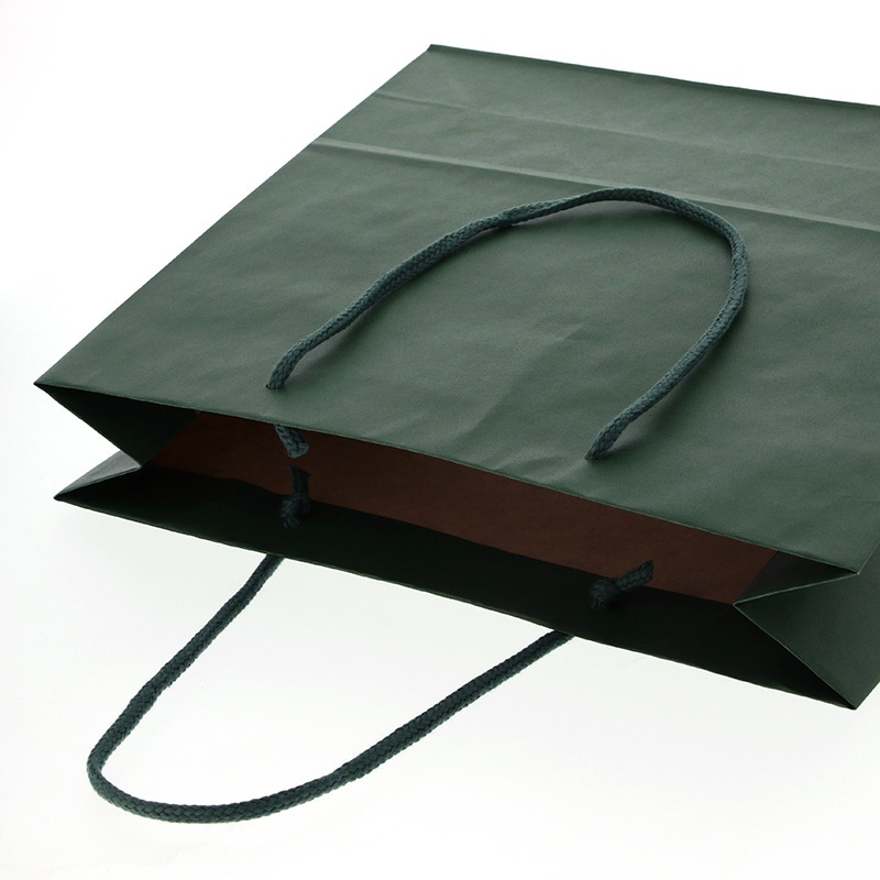 HEIKO 紙袋 カラーチャームバッグ 3才 グリーン 10枚/袋