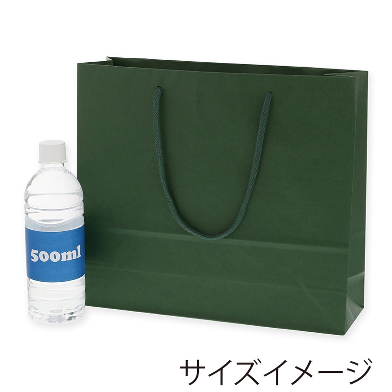 HEIKO 紙袋 カラーチャームバッグ 3才 グリーン 10枚/袋