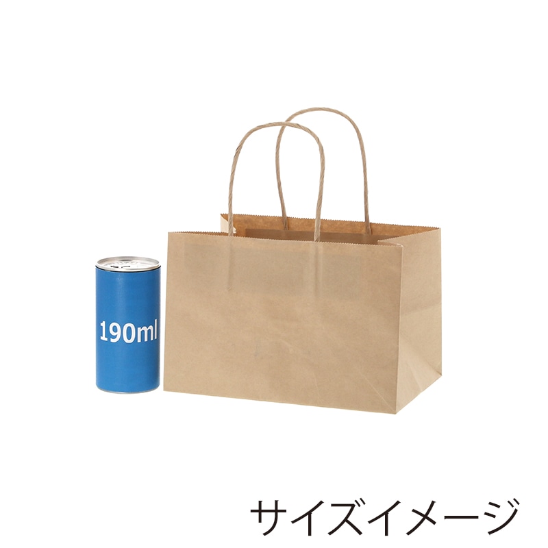 HEIKO 紙袋 オブロングバッグ 20-13 未晒無地 20枚/袋 003279302
