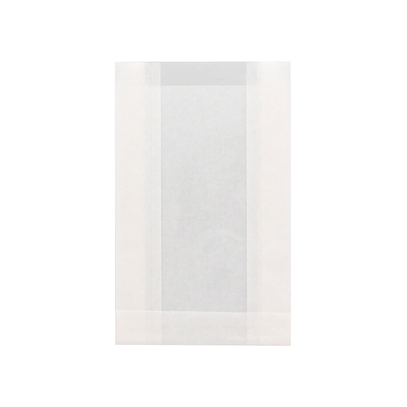 HEIKO NF(ノンフッ素)窓付耐油ガゼットパック 小 白無地 100枚/袋