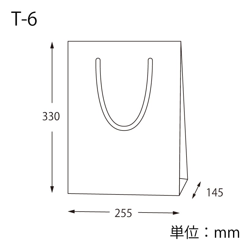 HEIKO 紙袋 Kバッグ T-6 N白エンボス 10枚/袋 006145202 包装用品