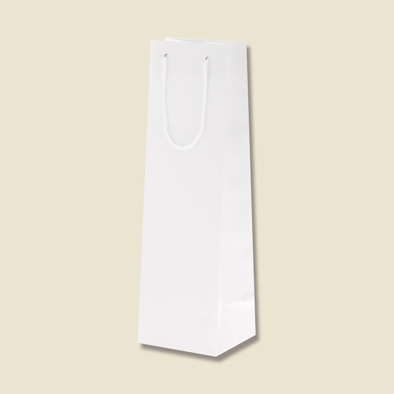 HEIKO 紙袋 ブライトバッグ ワイン1本用 シロ 10枚/袋