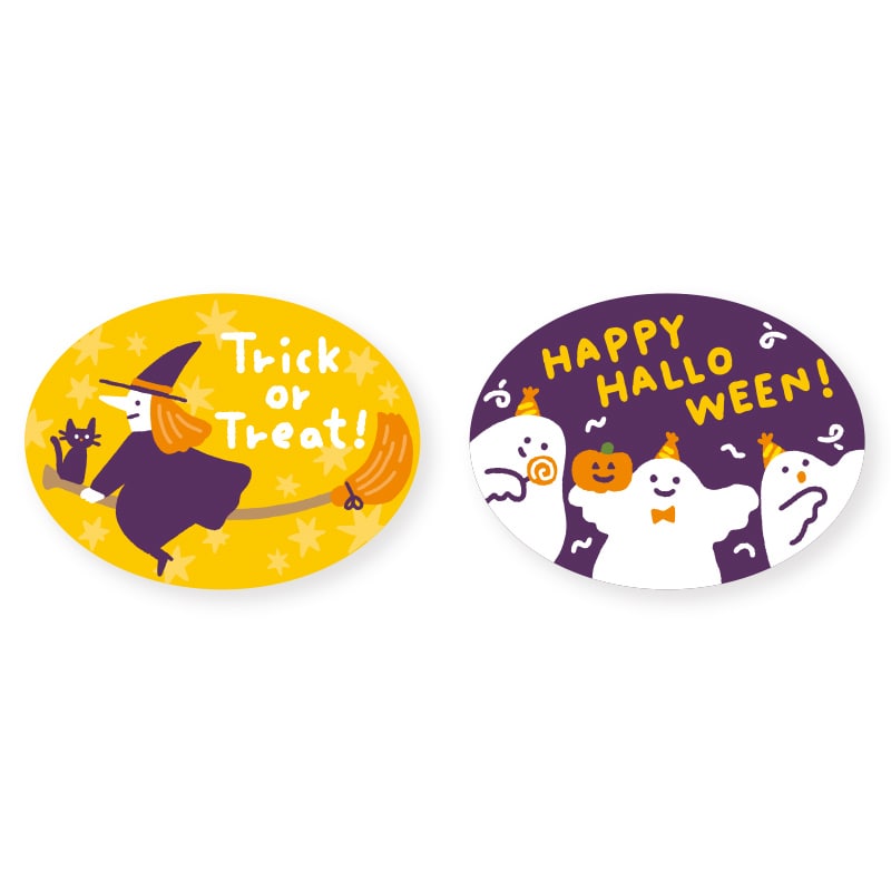 ARC POPシール ハロウィン オバケ 顔 LX482S 1束（ご注文単位1束