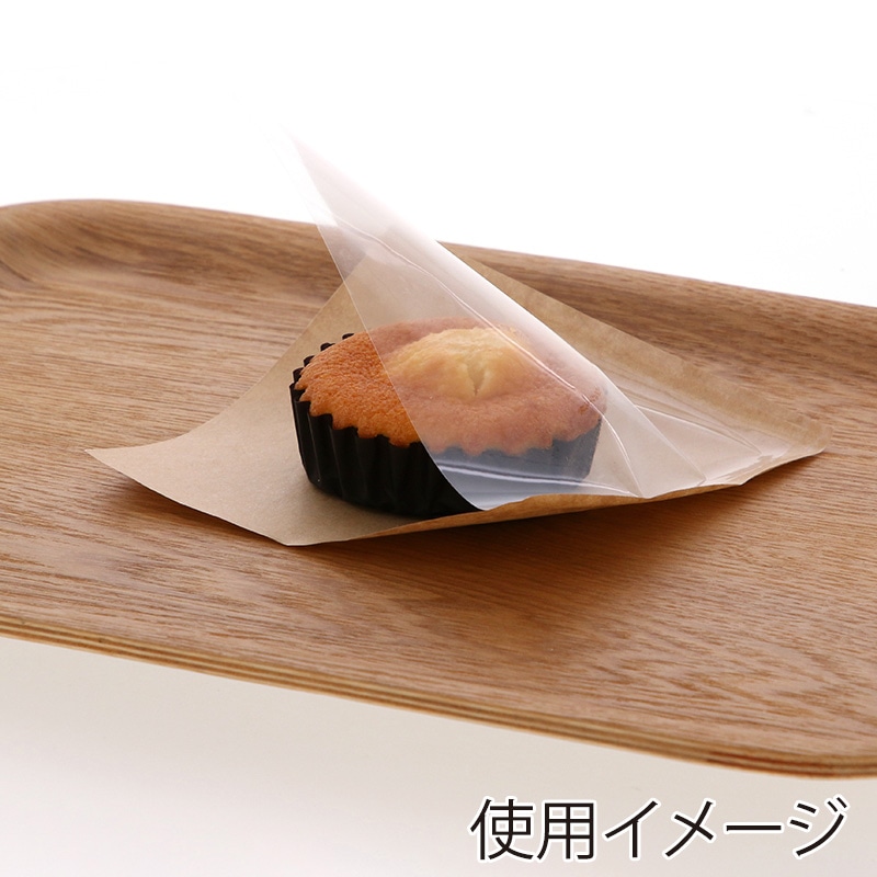 HEIKO 片面透明バーガー袋 12-12 未晒無地 100枚/袋 004738106 包装