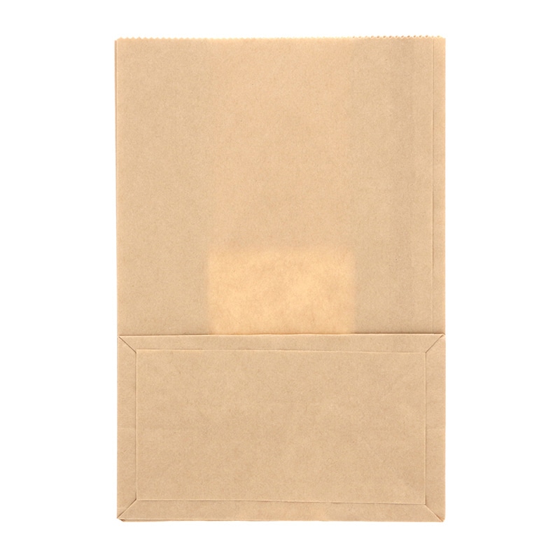 HEIKO 窓付耐油角底袋 11-6 未晒無地 100枚/袋 004738613 包装用品