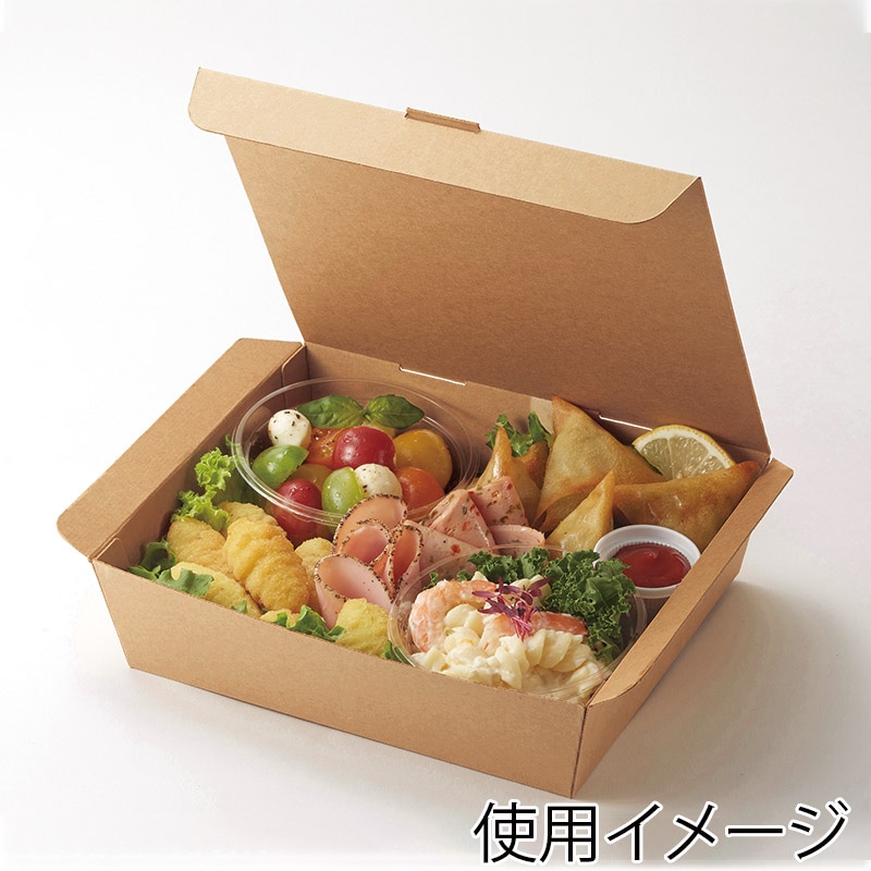新品　未使用　ネオクラフトフードBOX M HEIKO 食品容器 ネオクラフト フードボックス M 20枚/袋