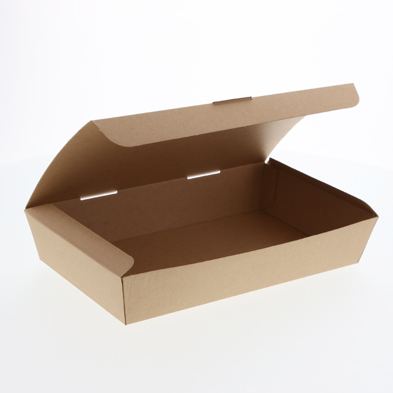 HEIKO 食品容器 ネオクラフト ランチボックス L 10枚/袋