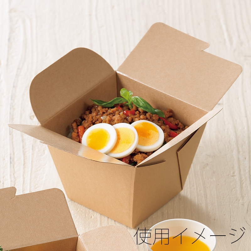 新品 未使用 ネオクラフトフードBOX M HEIKO 食品容器 ネオクラフト フードボックス M 20枚/袋