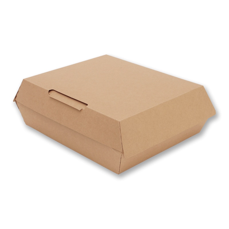 HEIKO 食品容器 ネオクラフト ランチボックス L 10枚/袋 004248010