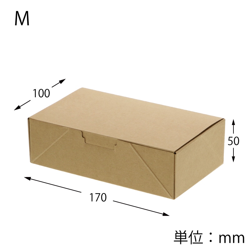 HEIKO 食品容器 ネオクラフト コンパクトボックス M 20枚/袋