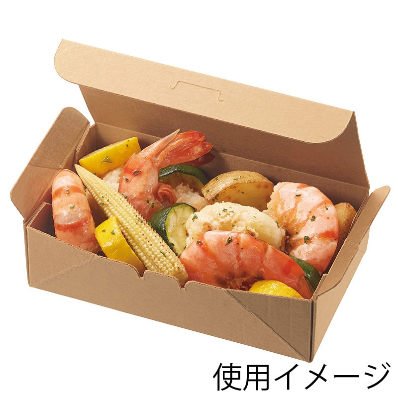 新品　未使用　ネオクラフトフードBOX M HEIKO 食品容器 ネオクラフト フードボックス M 20枚 | 梱包材
