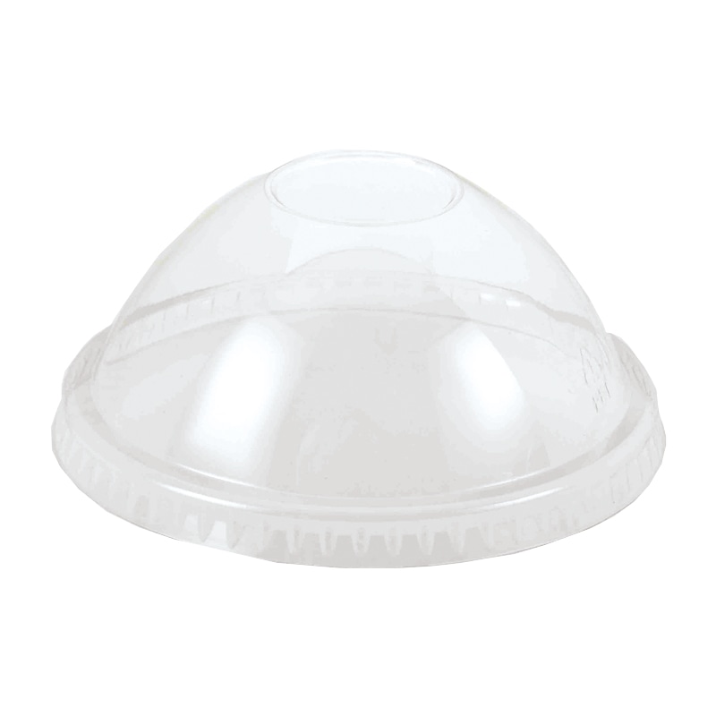 HEIKO 透明カップ A-PET ドーム蓋 口径98mm用 穴無 透明 50個/袋