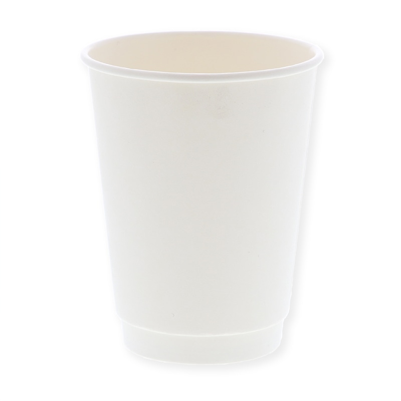 HEIKO 紙コップ 二重断熱カップ 12オンス 口径90mm ホワイト 25個/袋