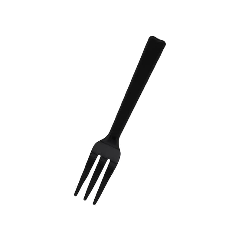 HEIKO プラスチックフォーク 16cm 個包装 黒 100本/袋 004513024 包装