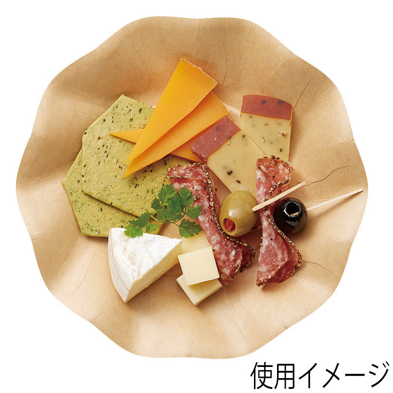 HEIKO 紙皿 クラフトサンプレート 18cm 25枚/袋 004502002 包装