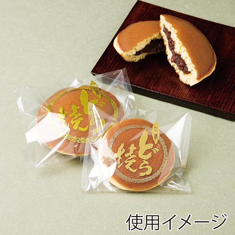 透明袋　K-40-1 ベロ付き　特大 101016　どら焼 100枚/束（ご注文単位10束）【直送品】
