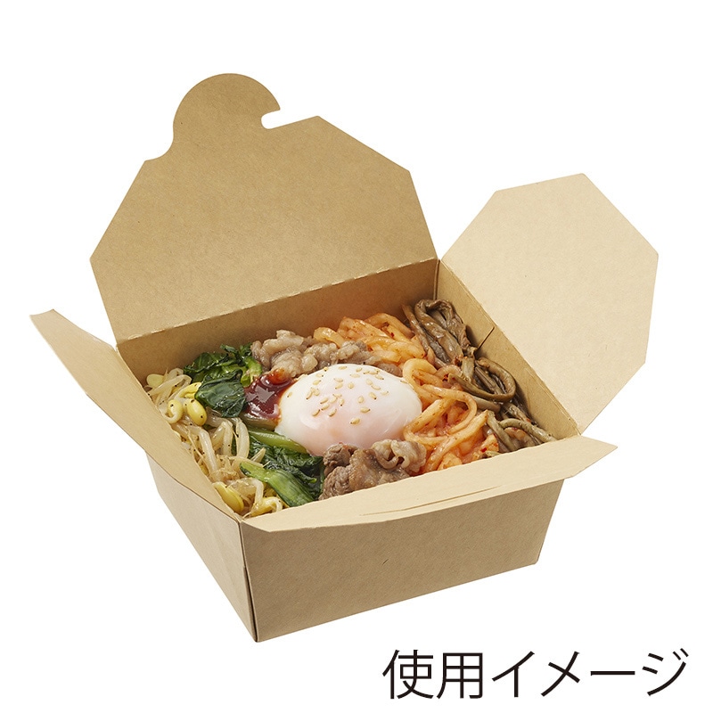 HEIKO 食品容器 ペーパーランチBOX 13-11 50枚/袋 004490421