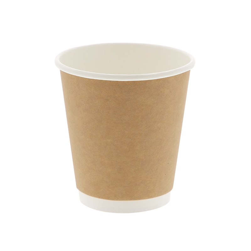 HEIKO 紙コップ 二重断熱カップ 10オンス 口径90mm 未晒 25個/袋