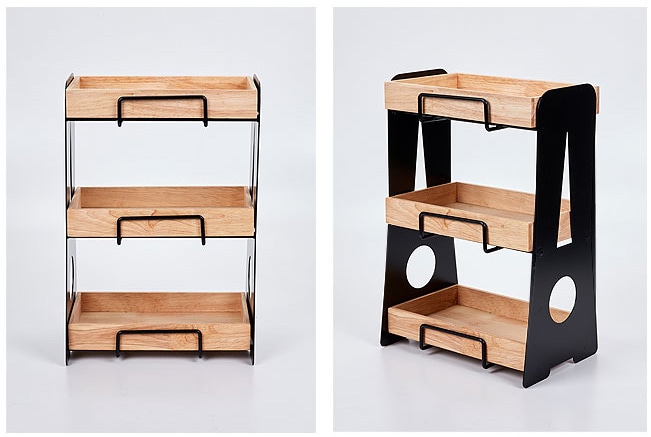 BMターゲット カフェグッズ エッフェルベーカリー 3段 Cuffy-W1146 1台(ご注文単位1台)【直送品】