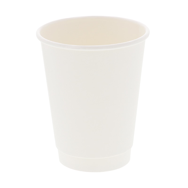 HEIKO 紙コップ 二重断熱カップ 12オンスE 口径90mm ホワイト 25個/袋